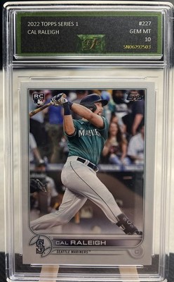 2022 Topps Cal Raleigh Rookie Card Graded Gem Mint 10 | eBay