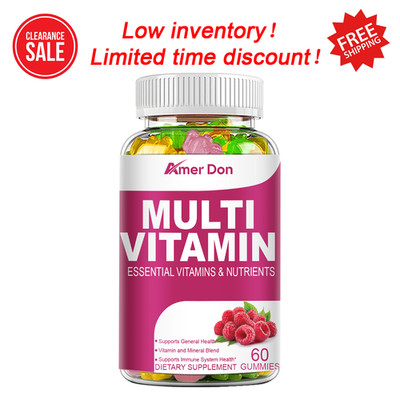 Adult Multivitamin Gummies with Zinc, Vitamin C, D3, B12, Biotin for Men & Women