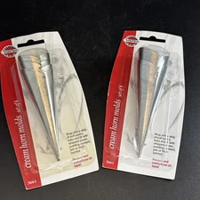 Norpro 12pc Stainless Steel Pastry Cream Horn Baking Mold (2) Sets Dessert Forms