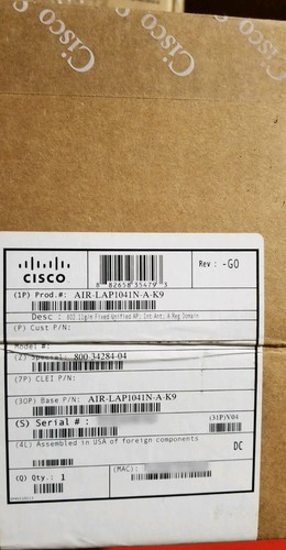 Cisco AIR-LAP1041N-A-K9 Aironet 1040 Series Wireless Access Point - Picture 2 of 3