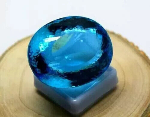 Natural Paraiba Tourmaline Certified Loose Gemstone 190 Ct Oval Shape Gemstone. - Picture 1 of 6