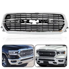 Kspeed Front Bumper Chrome Grille Grill Assembly For 2019-2022 Dodge Ram 1500 20