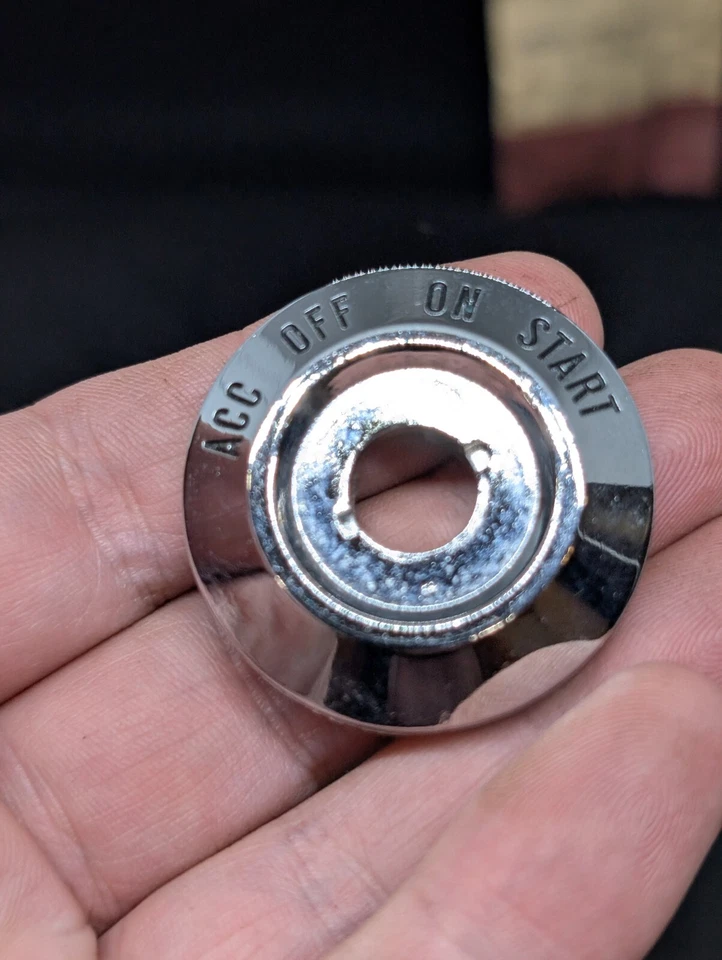NOS 1959 MERCURY MONTCLAIR MONTEREY COLONY PARK PARK LANE IGNITION SWITCH BEZEL - Image 4 of 4