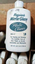 VINTAGE MEGUIAR'S MIRROR GLAZE Plastic Cleaner 1960s 1970s NOS bottle MAN CAVE