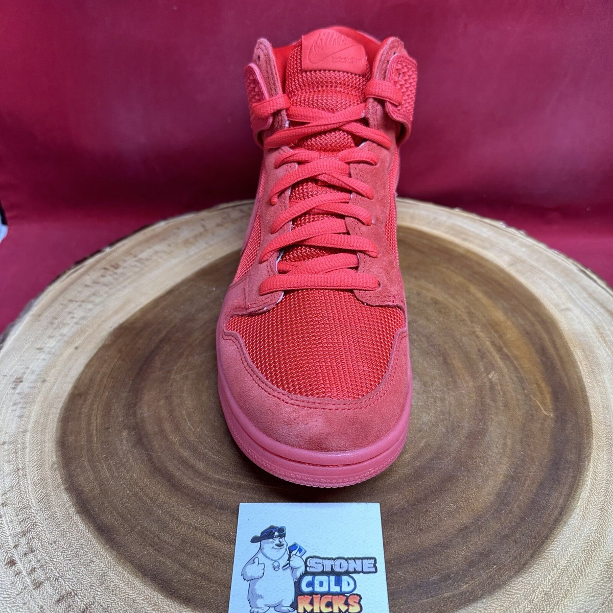 Nike Dunk Size 13 High Red October  portability High-top board shoes 705433-601 Nike Dunk CMFT Premium Red for Sale | Authenticity  main image 2