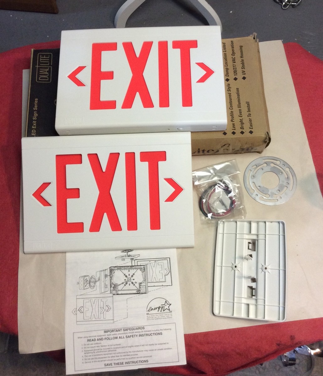 EXIT l work supply カプセルライト ×2 まとめ売り Sure-Lites CHXC Series 3.6-Watt 2-Head White Integrated LED