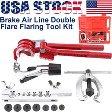 13Pcs Brake Fuel Tube Repair Kit w/ Cutter Bending Tool Set Double Flaring Tool