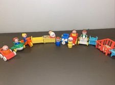 Fisher Price Vintage Baby Play Pen Trike Airplane Little People  More 18 Total