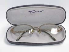54-18-120-35 TURA Brand Jeweled Glasses 52018 Brown/Gold Bifocals  Purple Case