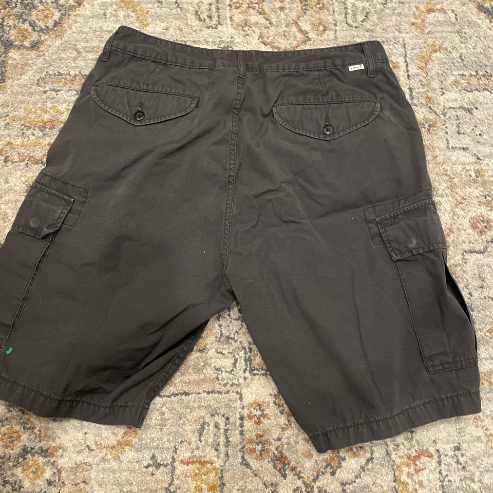 Levi's GREY/GRAPHITE RIPSTOP Men's Carrier LooseFit 9.5" Cargo Shorts