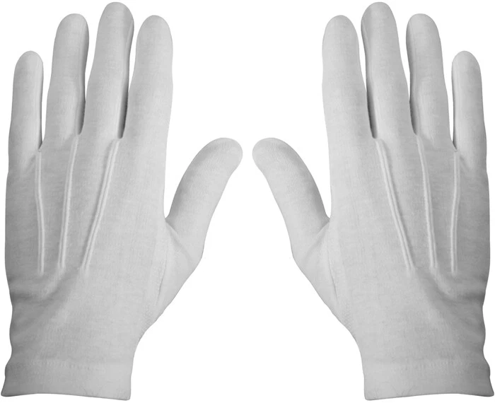 Guantes De Spandex Blanco Y Negro | 4 Pares Para Ceremonias, Desfiles Y Uniformes