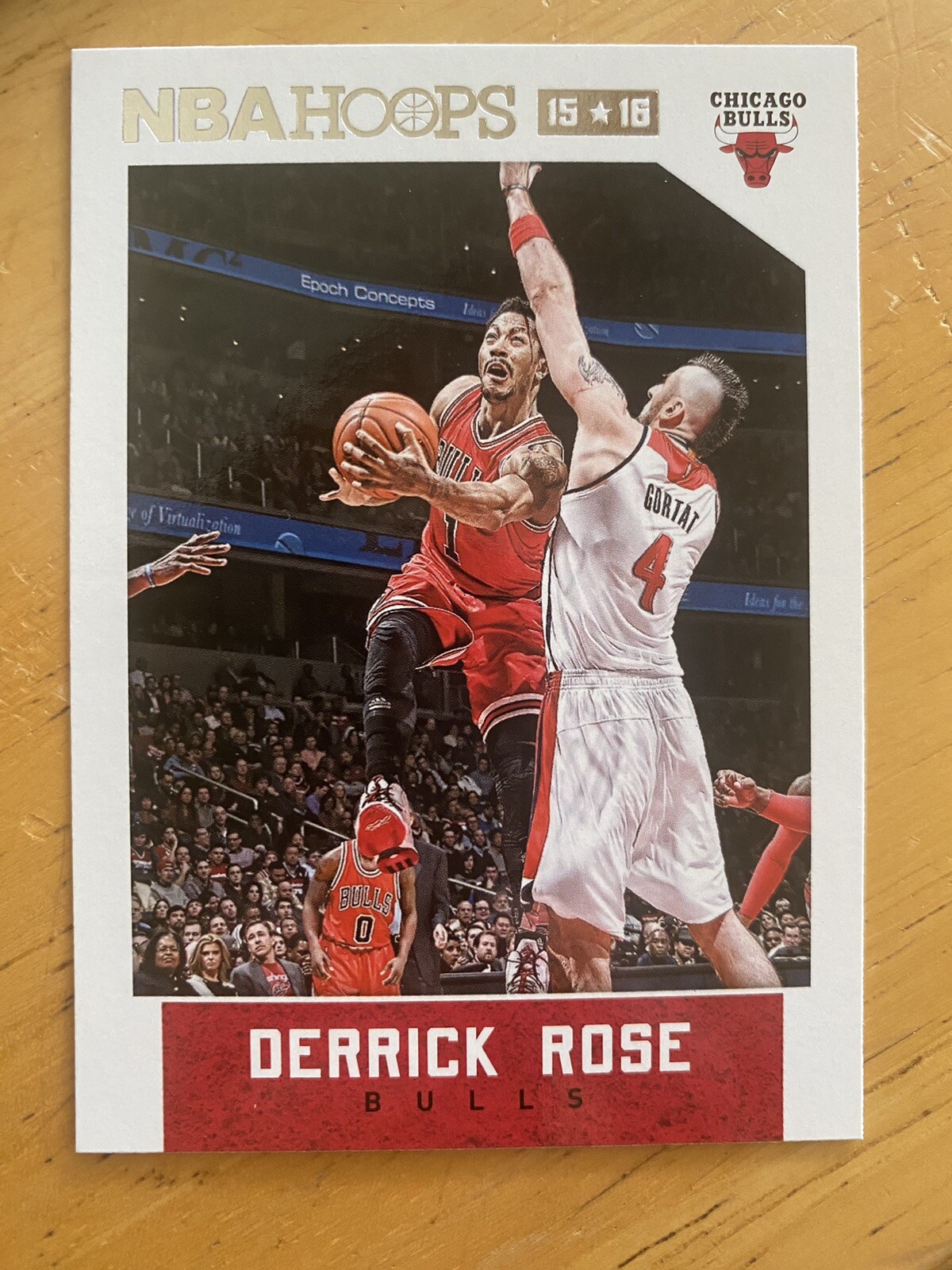 Derrick Rose 2015-16 Hoops Chicago Bulls Card #119