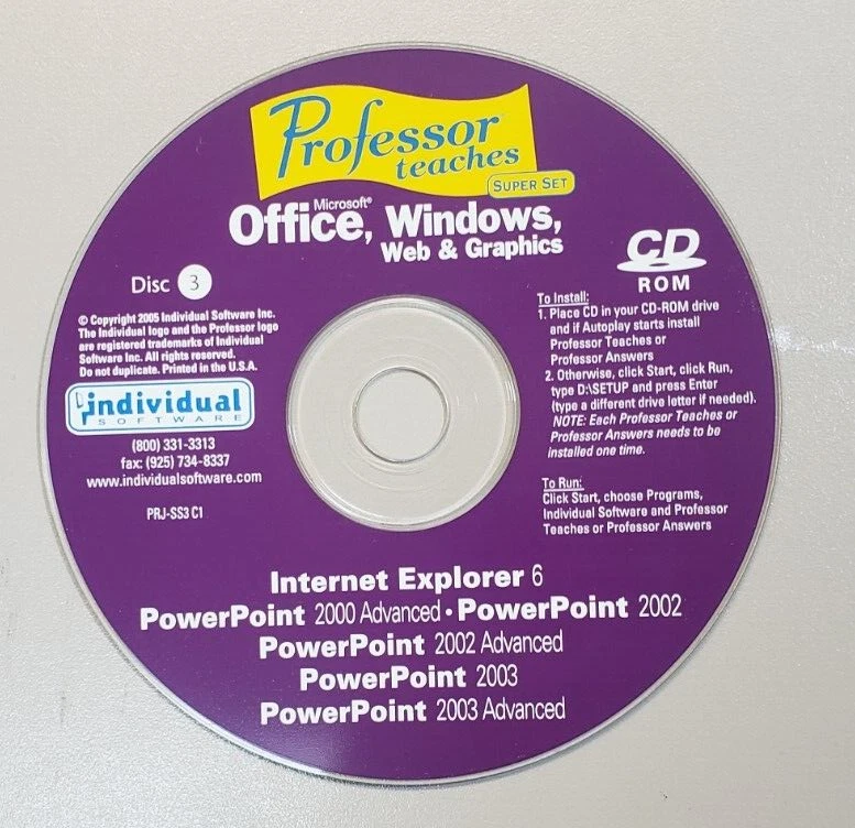 Professor Teaches Software Lot of 17 Video Class CDs - Image 3 of 4