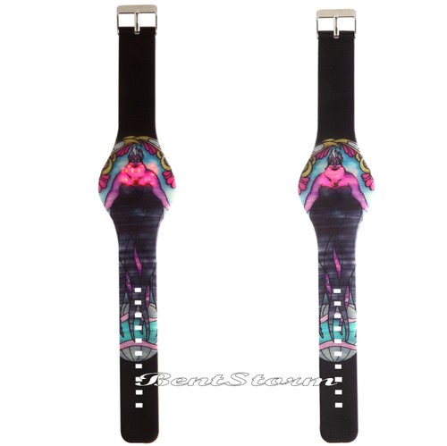 1 Disney The Little Mermaid Villain Ursula Octopus LED Digital Rubber Watch NEW