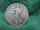 1918  U.S. Walking Liberty SILVER 50 Cents Coin  Nice Half Dollar Coin
