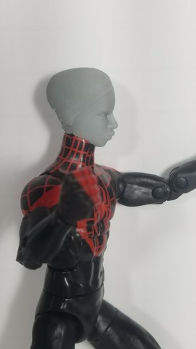 Miles Morales (Spider-man)Into The Spiderverse resin printed custom head sculpt - Picture 2 of 4