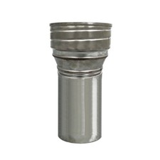 Single To Long Tail Flex Increasing Adapter Screw-Fix Flue 7" 180mm  8" 200mm