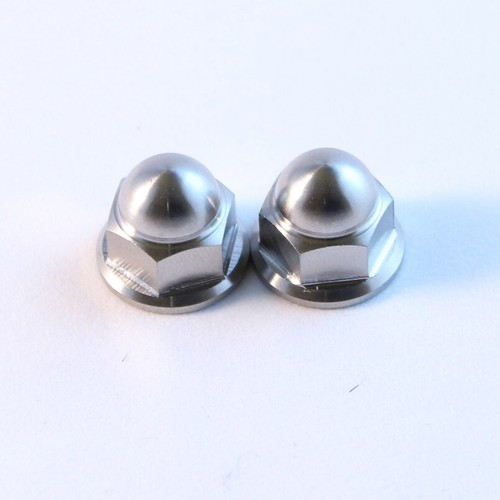 NS400R M8 TITANIUM dome flange nut. M8 x 1.25mm thread. NSR250 MC28 - Picture 2 of 7