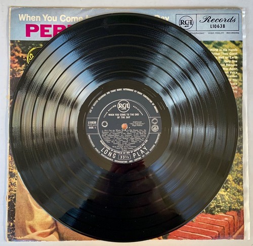 Perry Como – When You Come To The End Of The Day LP 12" 1958 - Picture 3 of 3