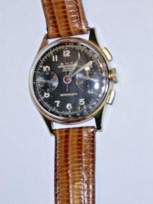                   BWC CHRONOGRAPH SUISSE 585 / 14 GOLD ANTIMAGNETIC  cal. 51 