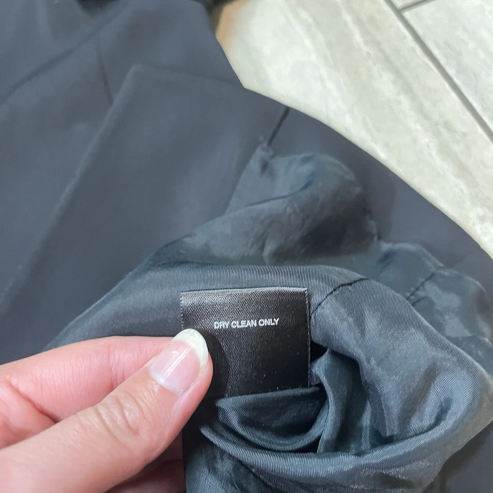 Blazer vintage Yansi Fugel negro acolchado ajustado estructurado negro mujer talla 4P Foto 4 de 4