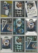 Jordan Todman San Diego Chargers Connecticut 34 card 2011 RC lot-all different