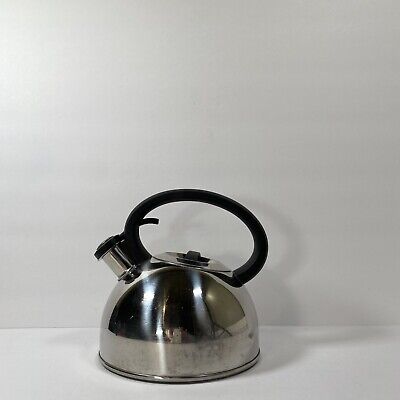 Vintage Farberware Classic 1-1/2 Quart Whistling Tea Kettle Stainless Steel  13C