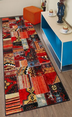 RUG RUNNER Custom Size High Quality Patchwork COTTON Backing