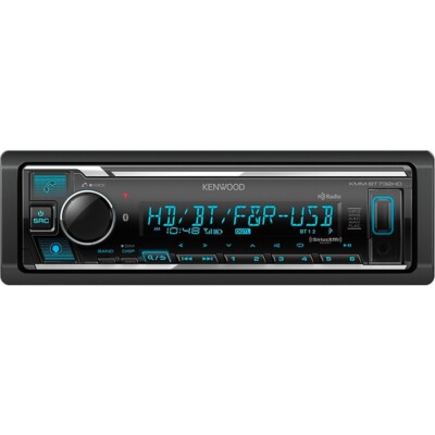 2021 - Kenwood - KMM-BT732HD Single DIN Shallow Chassis Bluetooth Receiver