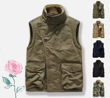WWII World War II Men's Retro Vest Soviet Commander Pure Cotton Workwear Winter