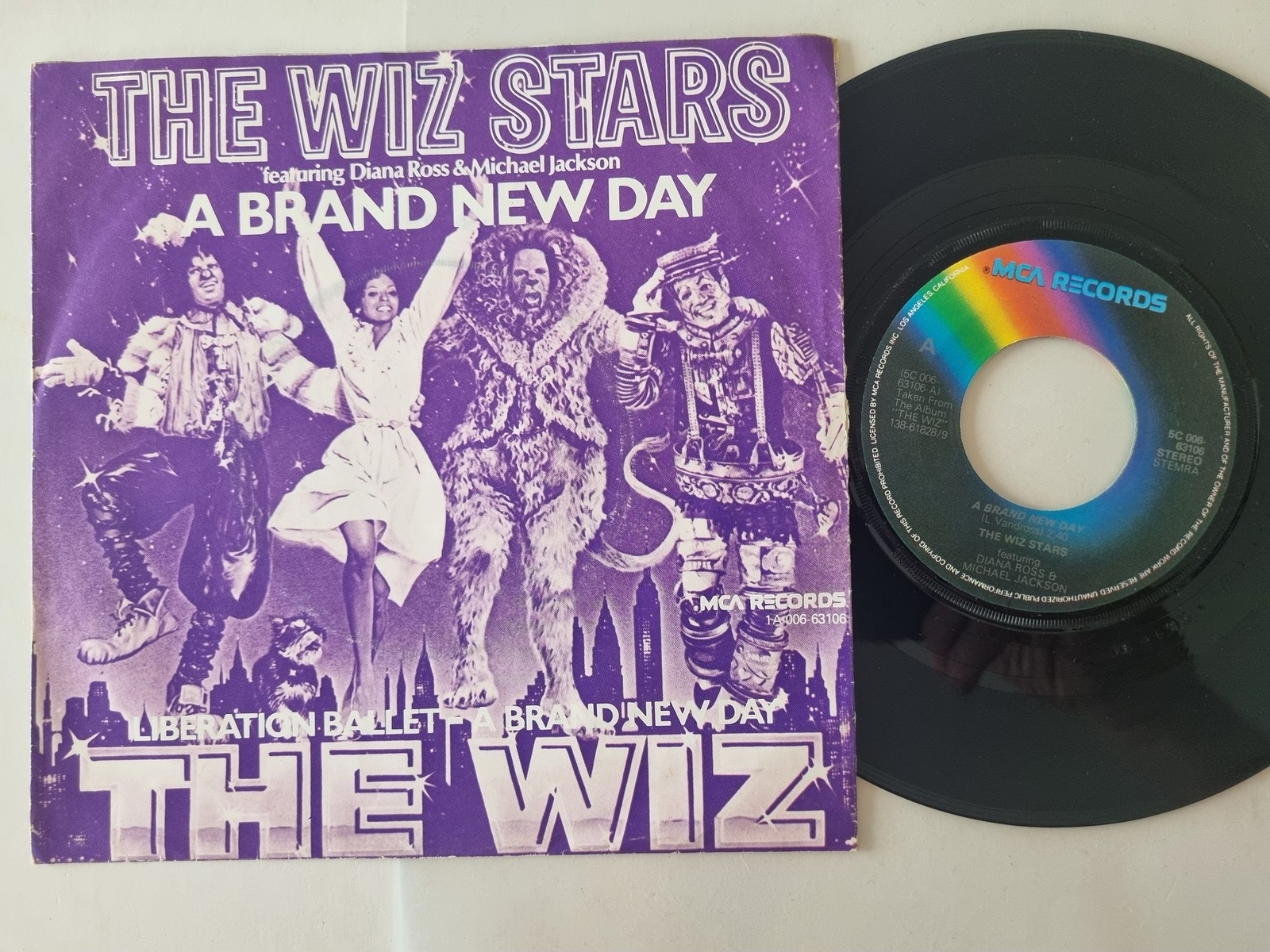 The Wiz Stars (Michael Jackson/ Diana Ross) - A brand new day 7'' Vinyl Holland