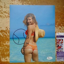 Eugenie Genie Bouchard signed autograph 8x10 JSA COA sexy bikini swimsuit