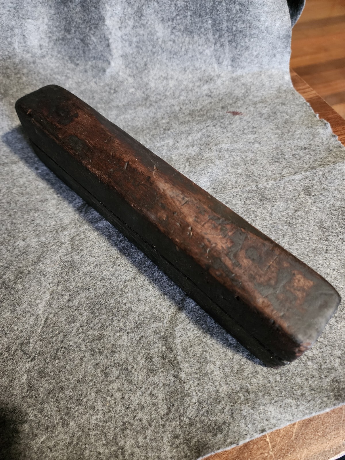 Antique Sharpening Stone In Wooden Box eBay