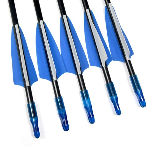 Flechas de fibra de vidrio 31" carcaj tiro con arco práctica puntos objetivo arco flecha de tiro - Imagen 5 de 23