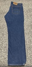 1990s Vintage Levis 505, Mens 38X30 Blue Jeans Orange Tab Made in USA