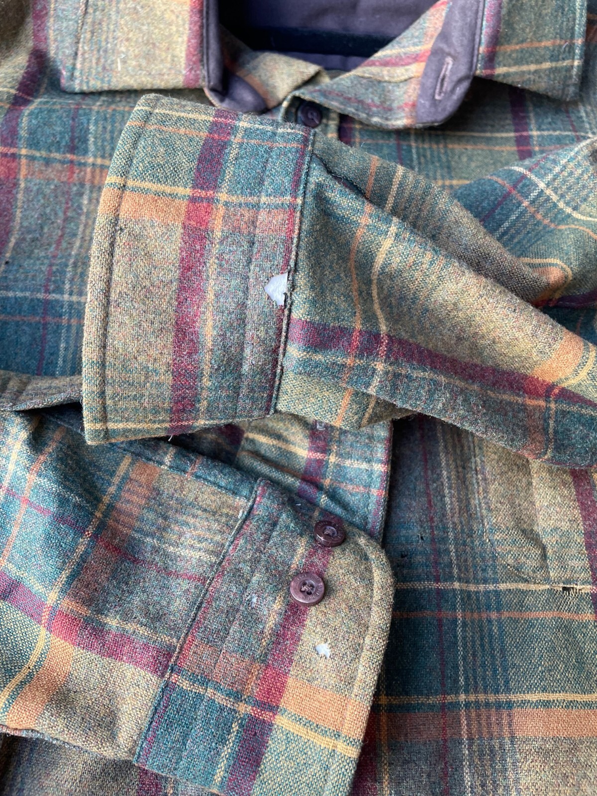 Pendleton Trail Button Up Shirt Plaid Virgin Wool… - image 16