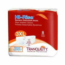 Tranquility HI-Rise Adult Brief 3X-Lg 64 - 96in Heavy Absorbency - Bag of 8