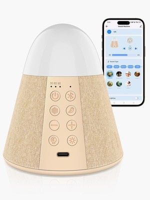 Vanzon Baby Sound Machine, Smart App Control White Noise Machine with 54 Soot...