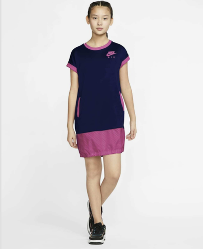 Nike Air Youth Kids' (Girls') Short-Sleeve Dress CU2458-492 Size XS - Picture 7 of 9