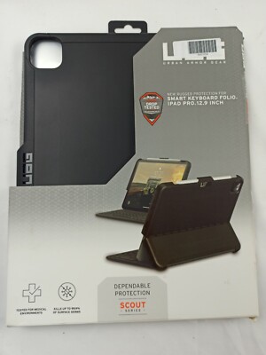 UAG Scout Series Rugged Smart Keyboard Folio Case for Apple iPad Pro 12.9'' Black