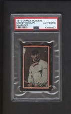 1910 E-Unc Orange Borders Candy Box Doolan Baseball Card Geo. Davis Co.  PSA