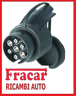 JVJ Set Adattatore E Presa Per Rimorchio A 13 Poli, Connettore Universale Con Cavi Colorati, Per Gancio Traino, Roulotte - 4