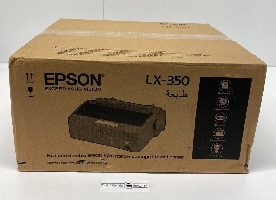 Epson LX-350 A4 Mono Dot Matrix Printer C11CC24032 - Image 3 of 4