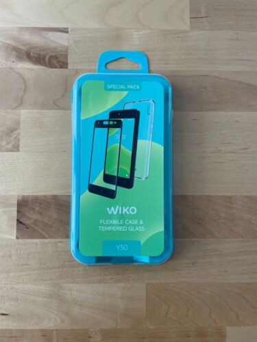 WIKO Y50 Pack Spécial - Coque souple transparente + Verre trempé - Photo 1/2