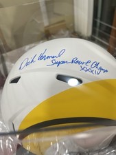 Dick Vermeil HOF Signed Rams Helmet Super Bowl XXXIV Original 