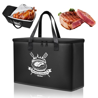 BBQ Blanket for Resting Meat, Leak-Proof Brisket Resting Bag for Heat & Moist...