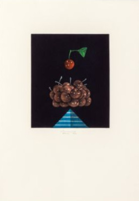 AZZA HACHMI, Original Mezzotinto, Signiert 1984