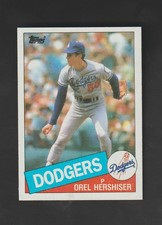1985 Topps Rookie Card OREL HERSHISER #493 LA Dodgers ~NM-MT. rookie card picture