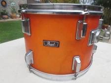 PEARL FIBERGLASS 10X14 TOM DRUM, VINTAGE JAPAN 1970s era