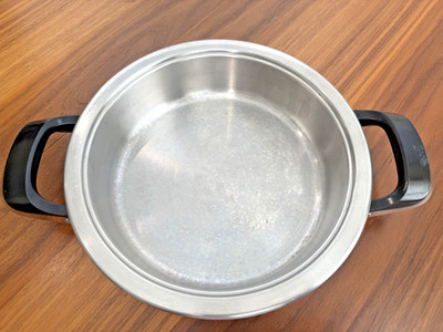 Vintage AMC Saute Chef Pan RARE Pat Reg 8090 Heavy Aluminum Stainless Steel 1.5L